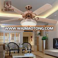 simple modern ceiling fan with light and crystal pendant